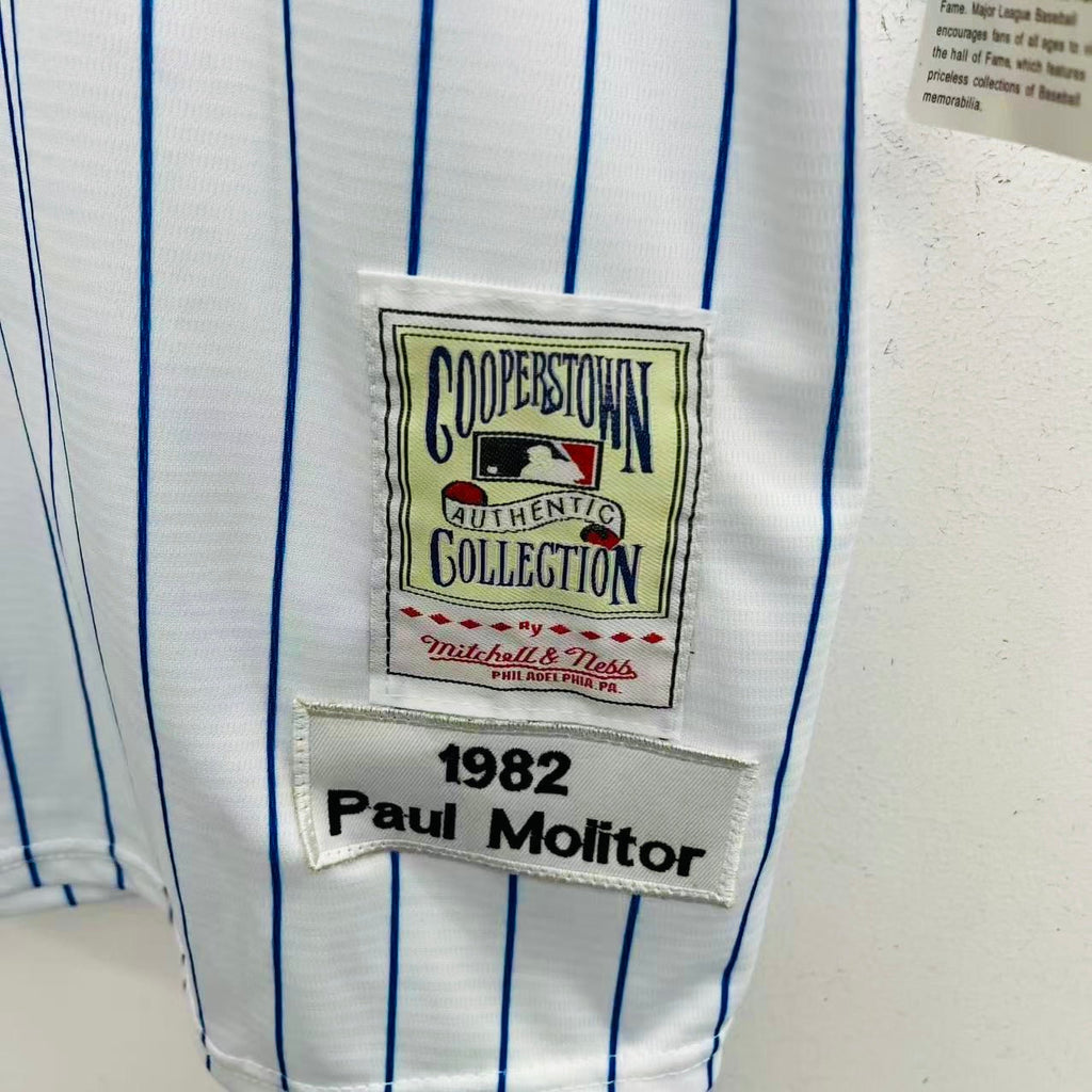 Paul Molitor Milwaukee Brewers Jersey Mitchell & Ness white