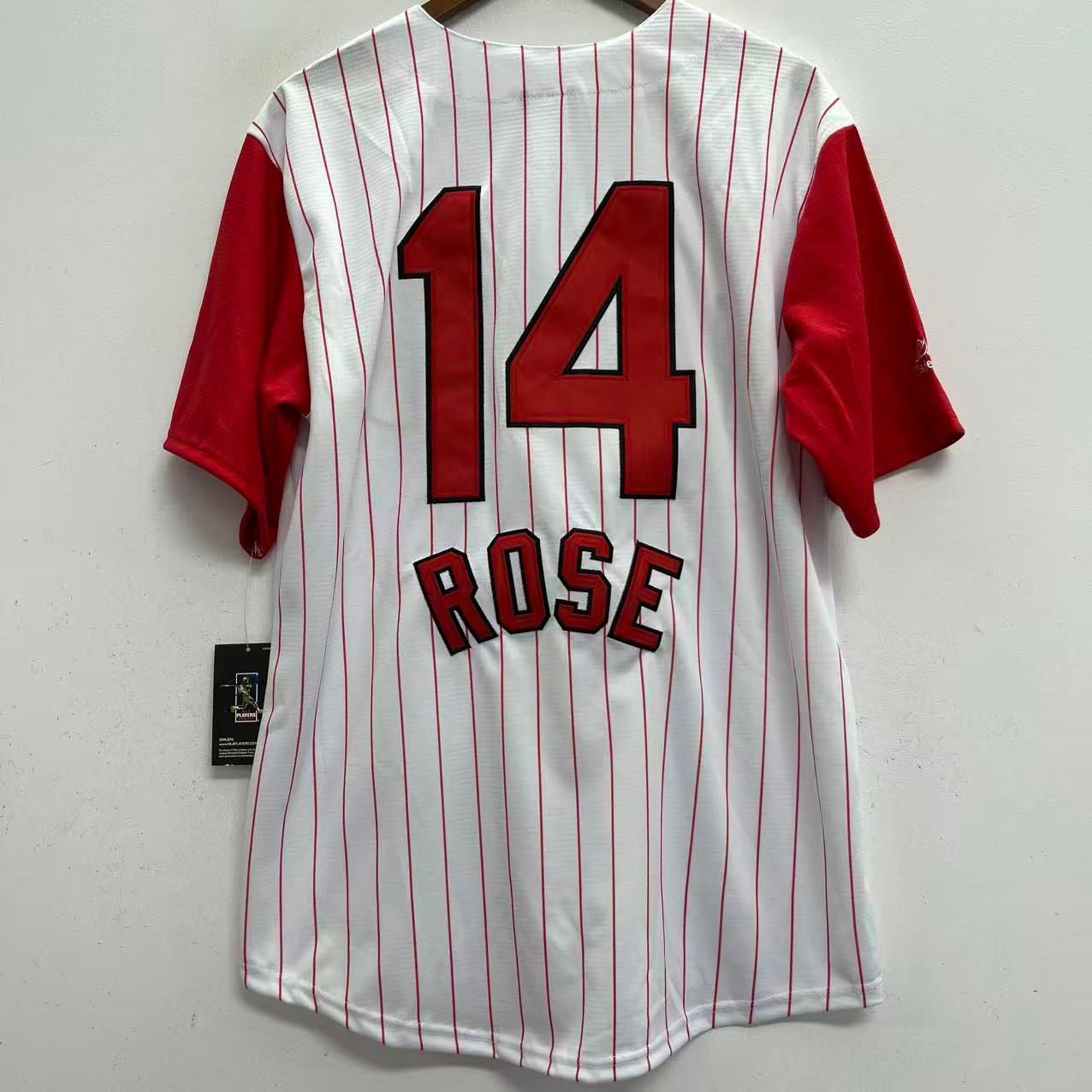 Pete Rose 1960’s Cincinnati Reds Official MLB Majestic Jersey