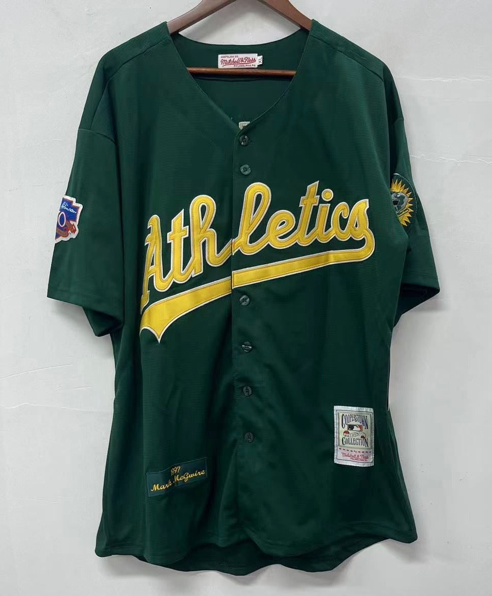 Mark McGwire Oakland A’s Athletics Official MLB Mitchell & Ness Jersey