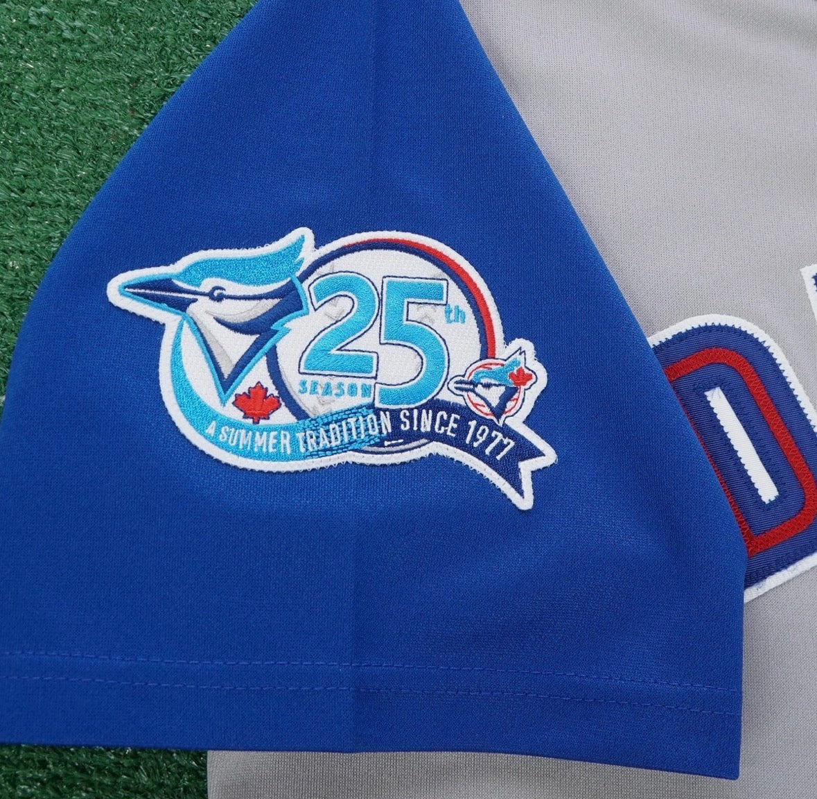 Carlos Delgado YOUTH KIDS Toronto Blue Jays Official MLB  Jersey Majestic gray
