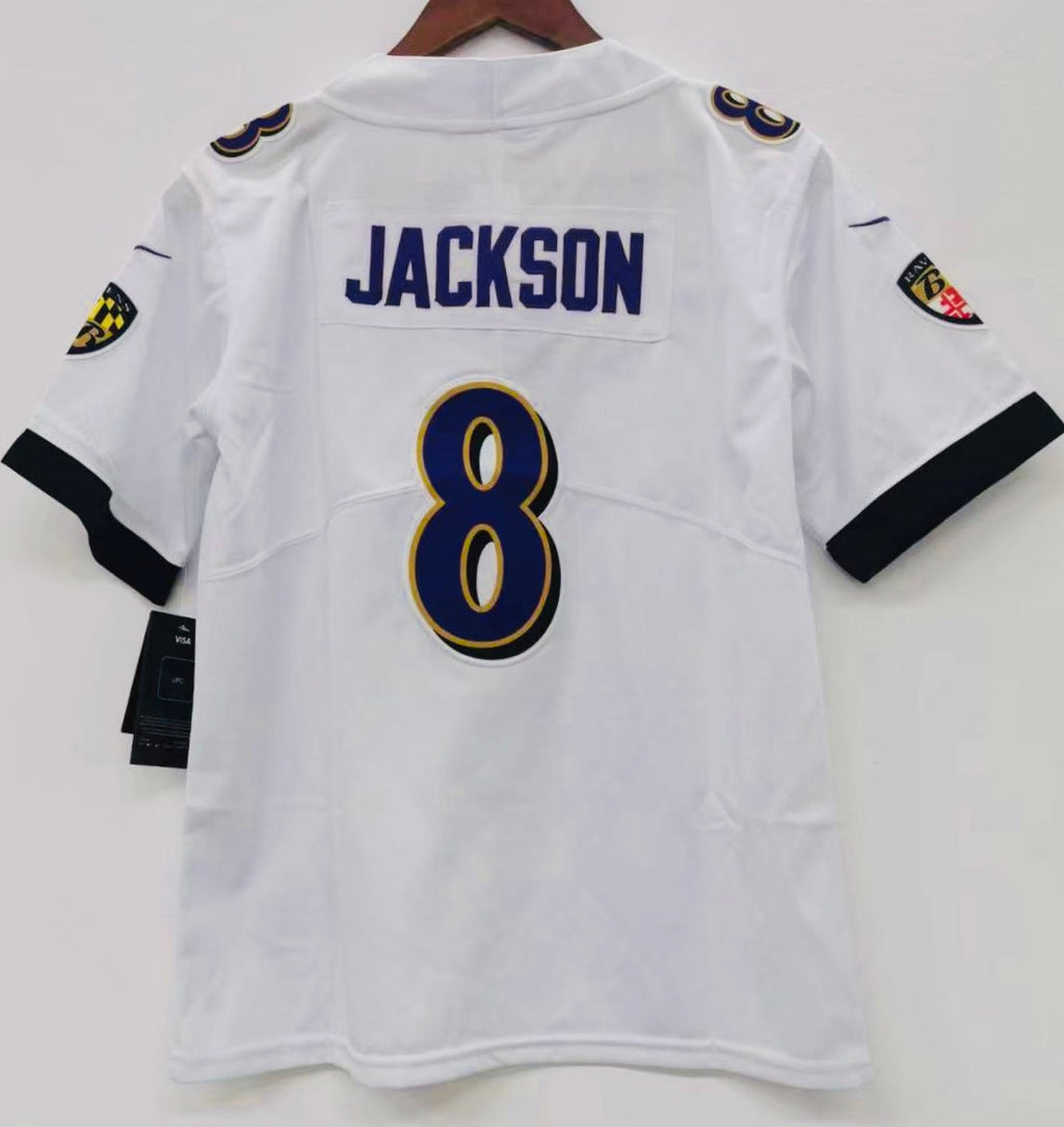 Lamar Jackson Baltimore Ravens YOUTH KIDS Official NFL Nike Jersey White
