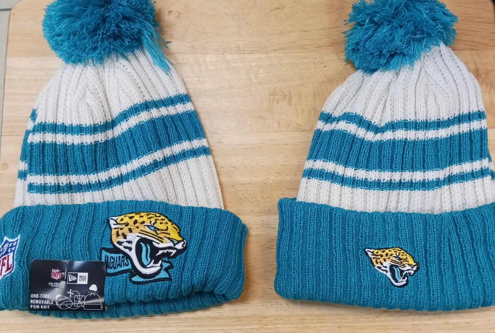 Jacksonville Jaguars NFL New Era winter knit Hat with Pom Pom