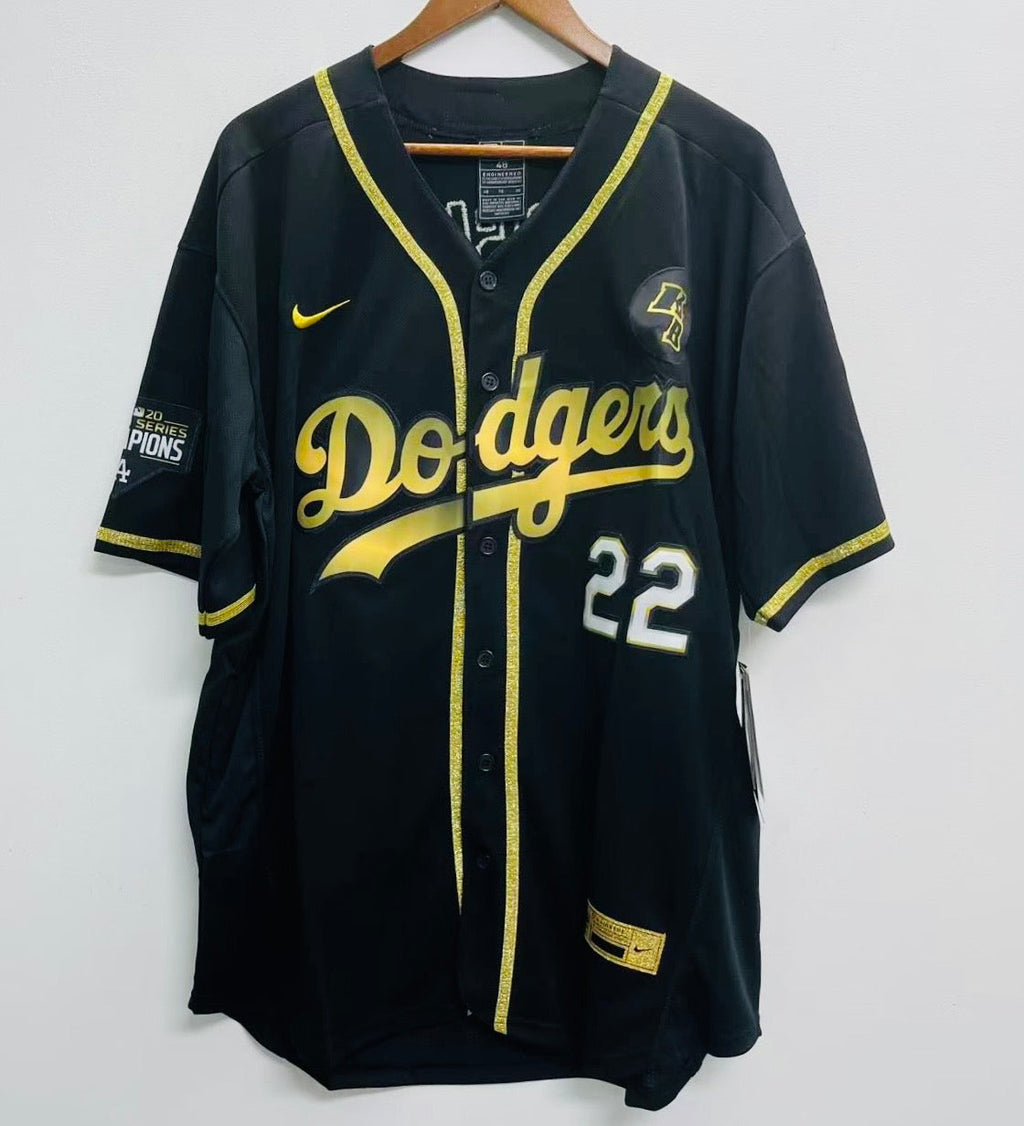 Clayton Kershaw Los Angeles Dodgers Official MLB 2020 World Series Jersey black