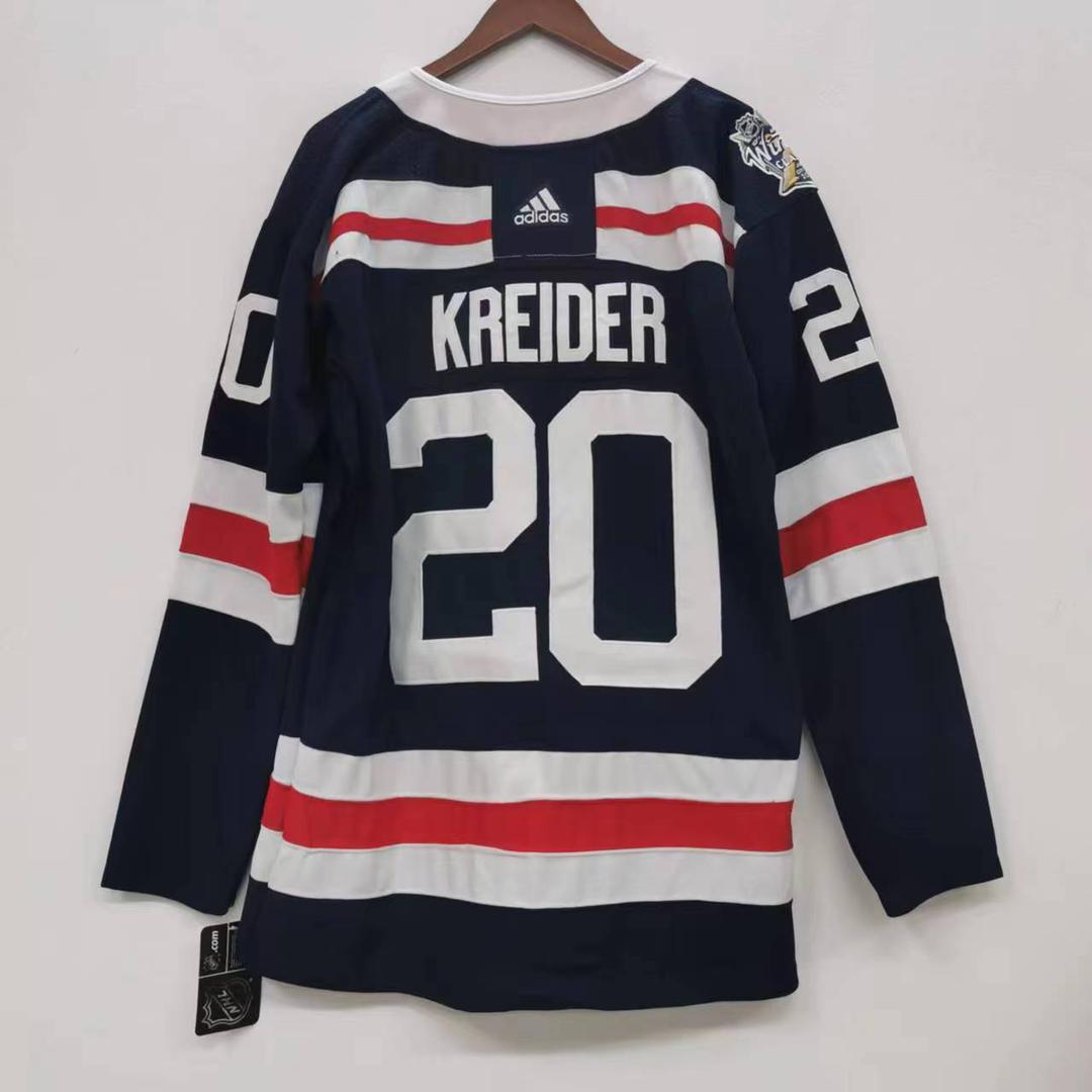 Chris Kreider New York Rangers Official NHL Adidas Jersey blue Winter Classic