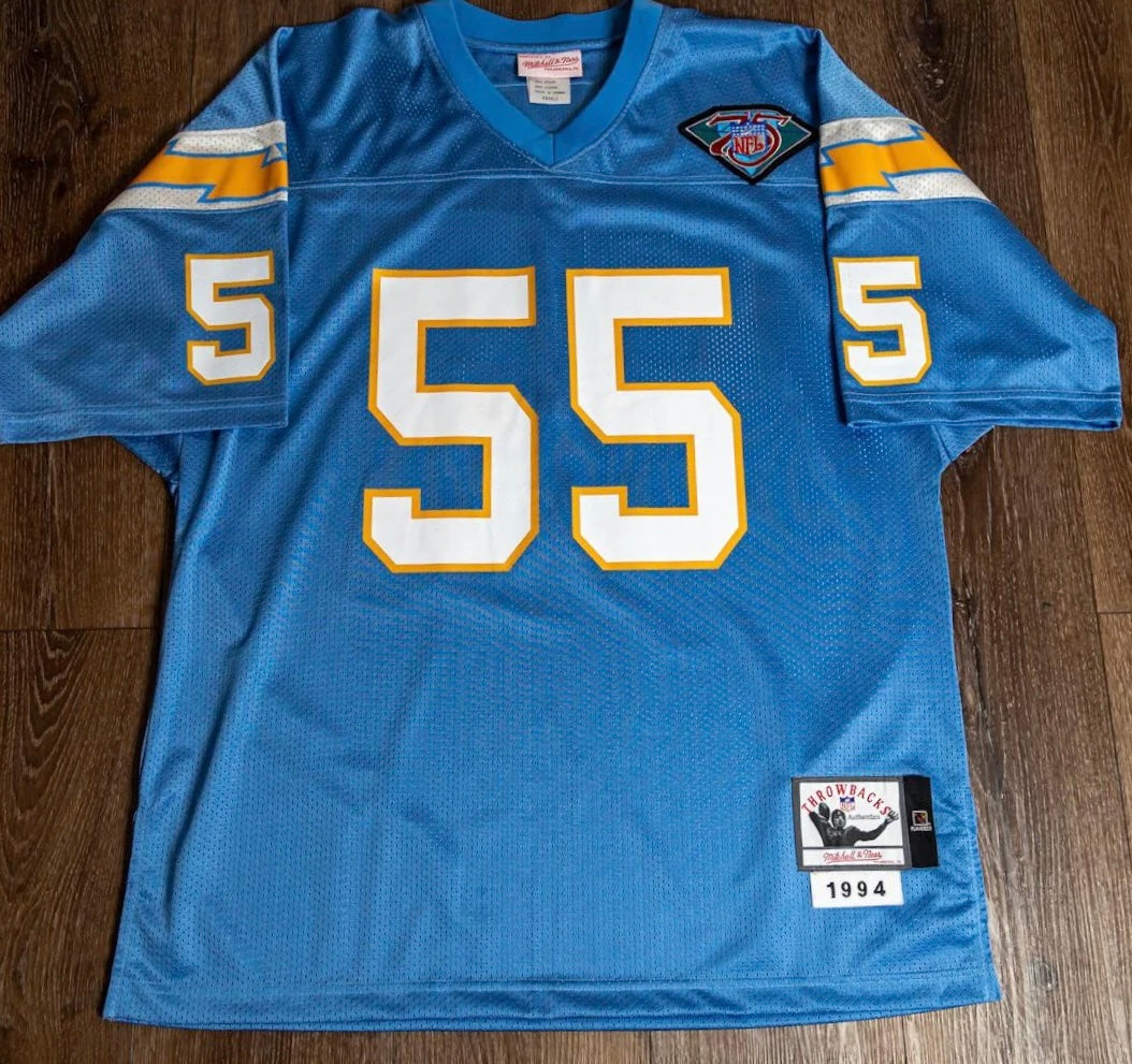 Junior Seau 1994 San Diego Chargers Official NFL Mitchell & Ness Jersey