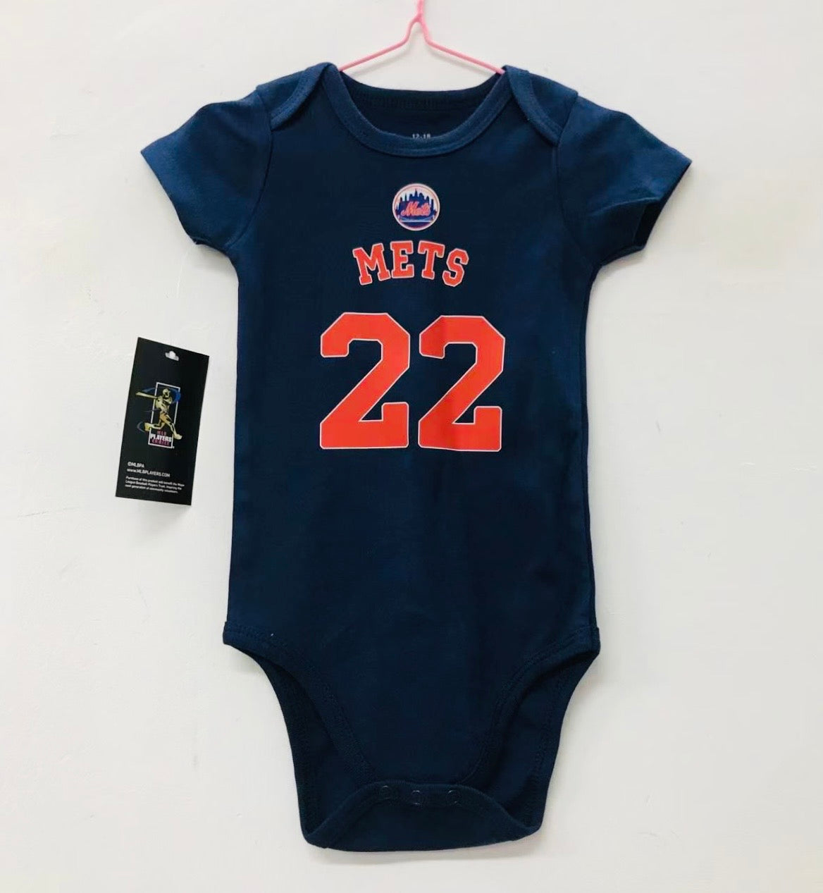 Juan Soto New York Mets baby onesie creeper snap suit b/t blue