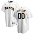 Milwaukee Brewers Any Name and Number customized YOUTH KIDS Official MLB Nike jersey white