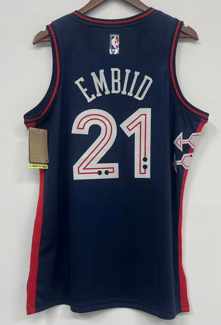 Joel Embiid Philadelphia 76ers Jersey Nike
