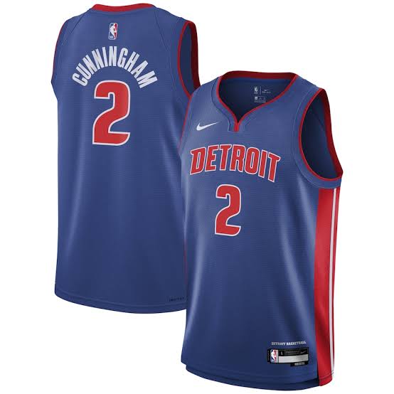Cade Cunningham Detroit Pistons YOUTH Official NBA Nike Jersey blue