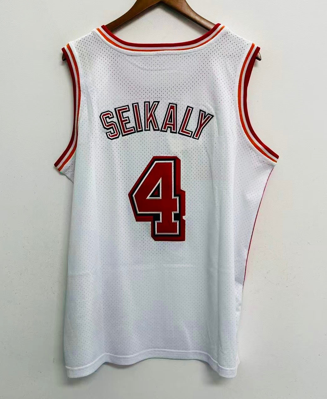 Rony Seikaly Miami Heat Official NBA Mitchell & Ness Jersey