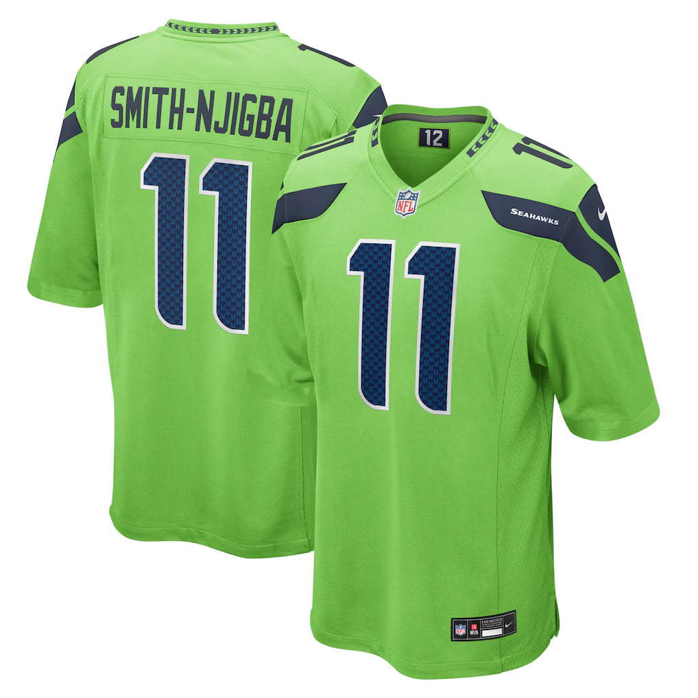 Jaxon Smith - Njigba Seattle Seahawks Official NFL Nike Jersey Neon green