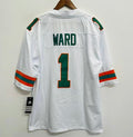 Cam Ward Miami Hurricanes Official NCAA Adidas Jersey white