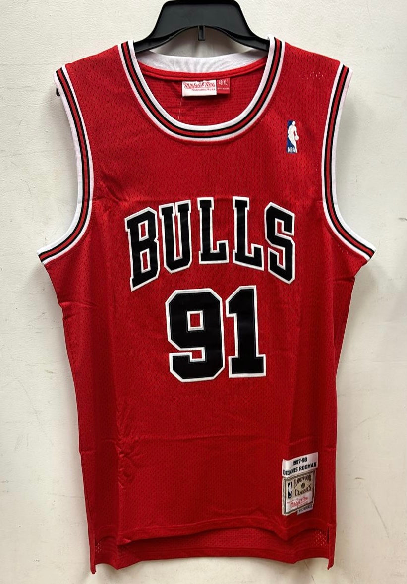 Dennis Rodman Chicago Bulls Official NBA Jersey Mitchell & Ness