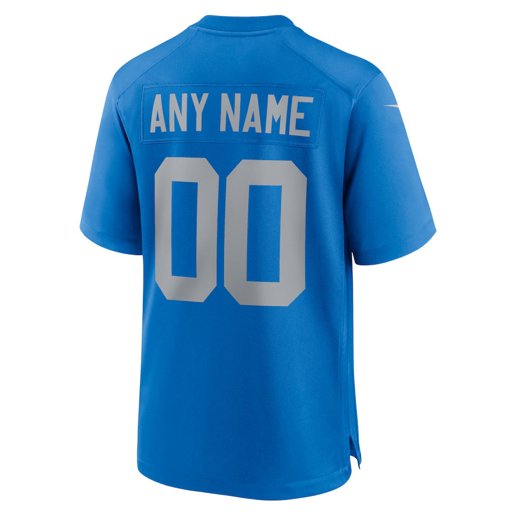Any name & Number Detroit Lions Official NFL Nike customized alternate jersey