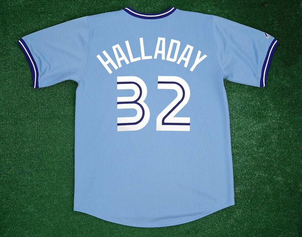 Roy Halladay YOUTH KIDS Toronto Blue Jays Official MLB  Jersey Majestic blue