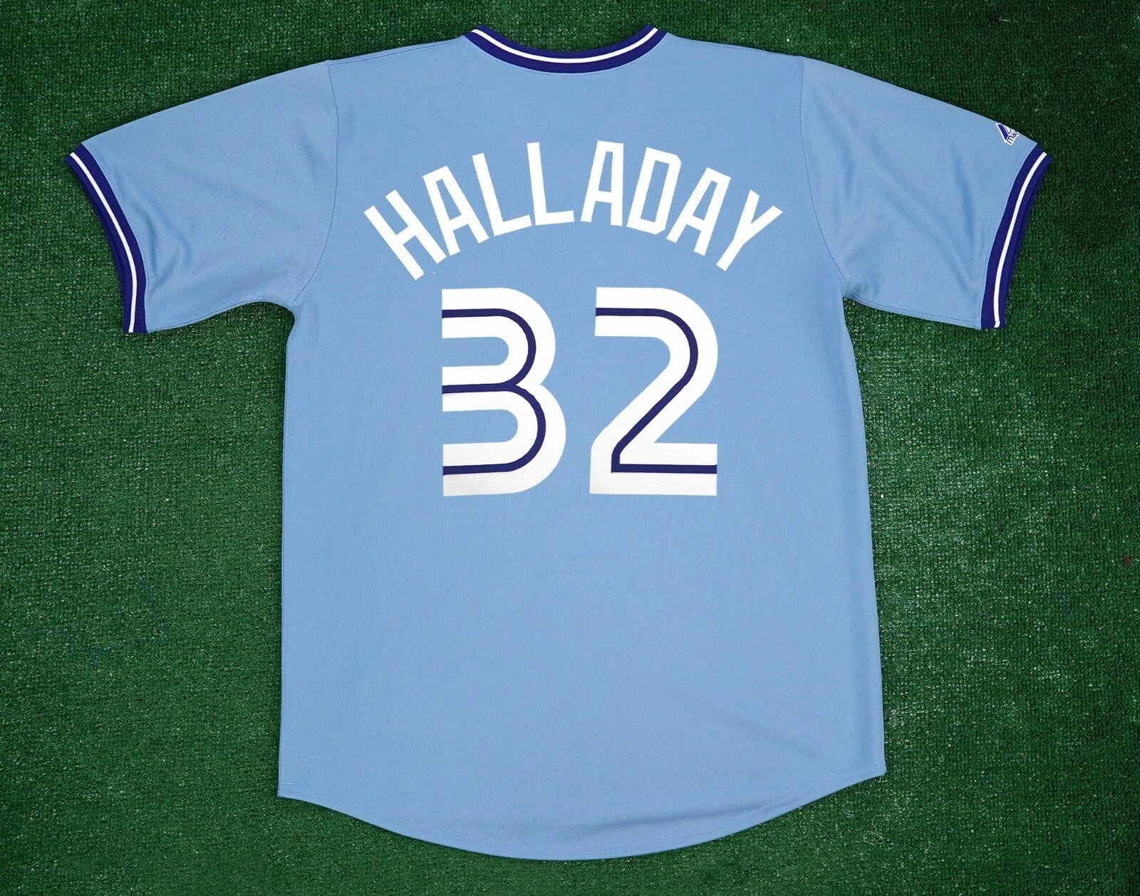 Roy Halladay YOUTH KIDS Toronto Blue Jays Official MLB  Jersey Majestic blue