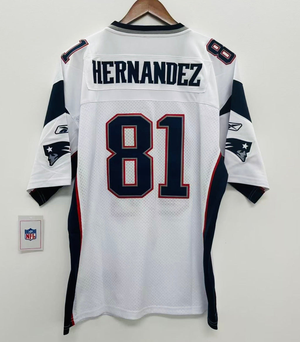 Aaron Hernandez New England Patriots Jersey white