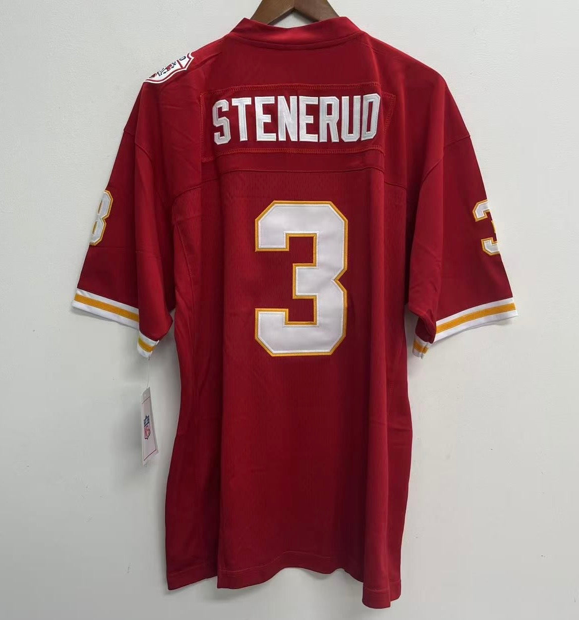 Jan Stenerud 1969 Kansas City Chiefs NFL Mitchell & Ness Jersey red