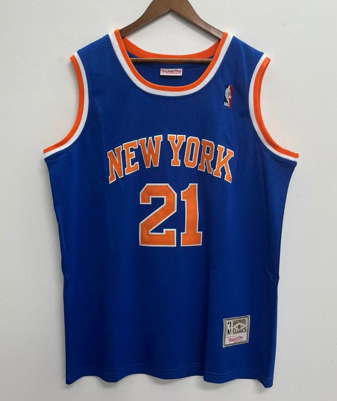 Charlie Ward New York Knicks Official NBA Jersey Mitchell & Ness Blue