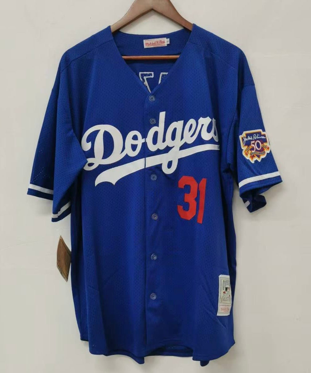 Mike Piazza  Los Angeles Dodgers Official MLB Jersey Mitchell & Ness