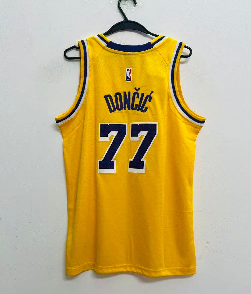 Luca Doncic Los Angeles Lakers Official NBA Nike Jersey yellow