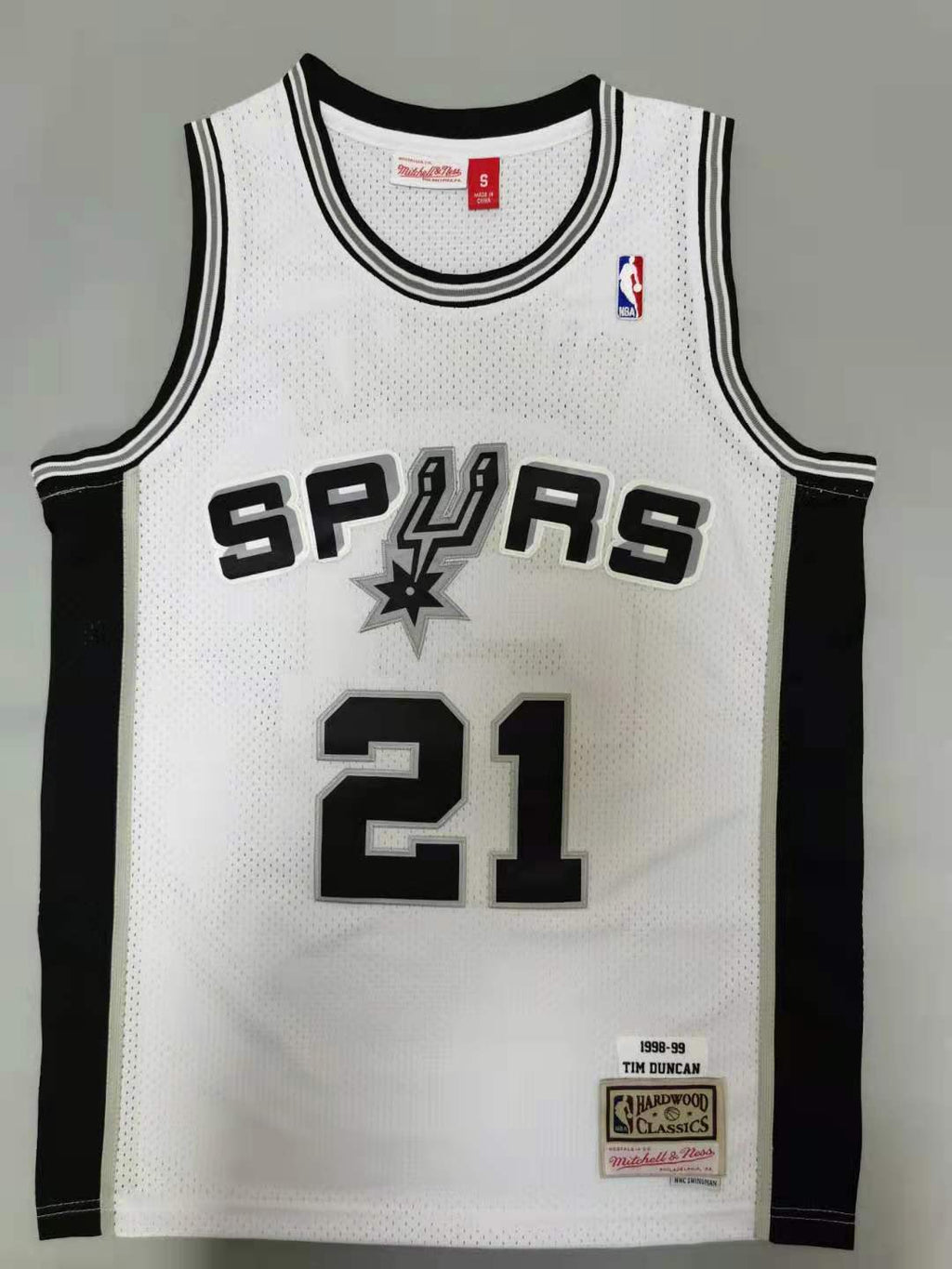 Tim Duncan San Antonio Spurs Jersey white Mitchell & Ness