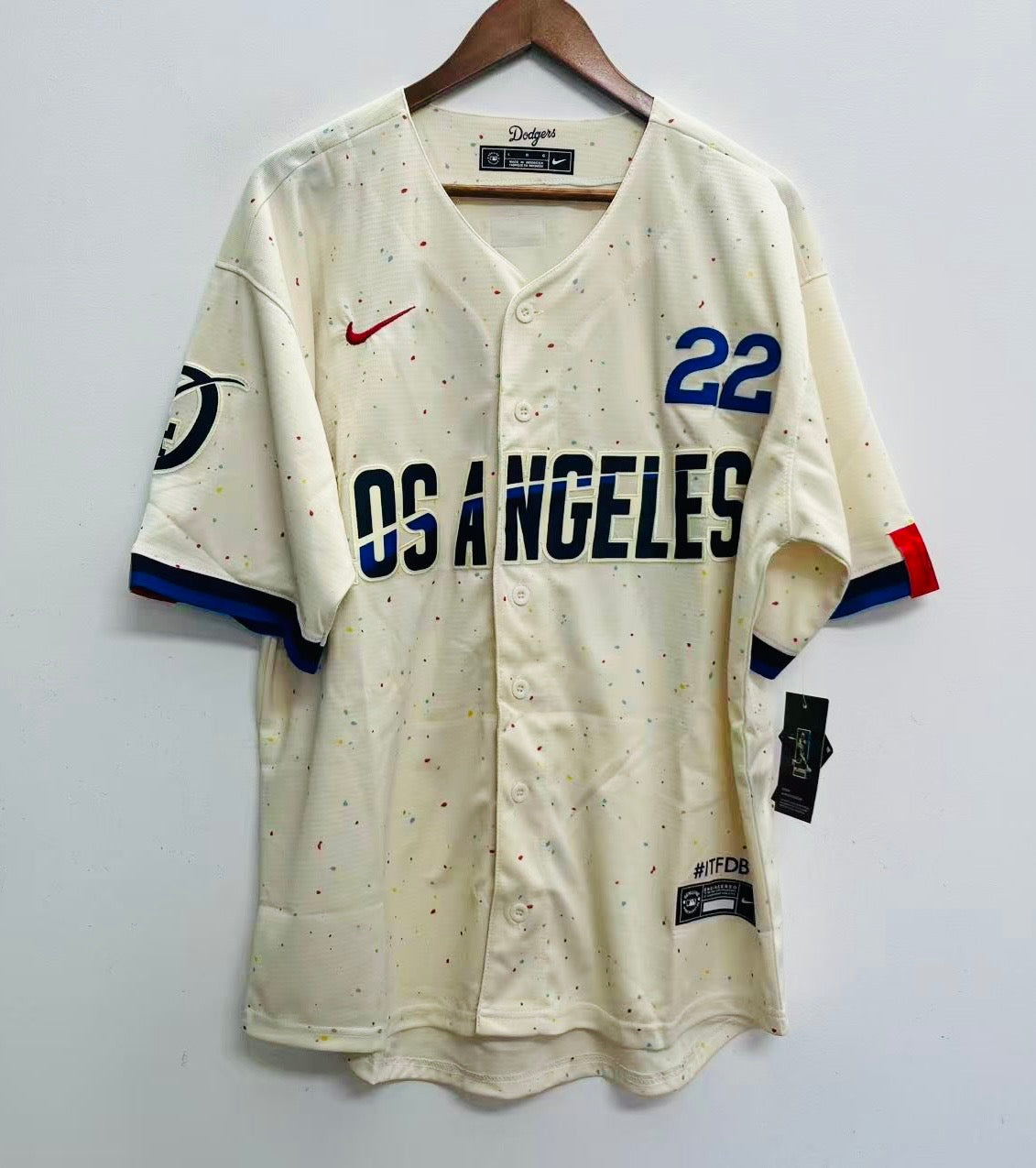 Clayton Kershaw Los Angeles Dodgers Official MLB Nike City Connect Jersey