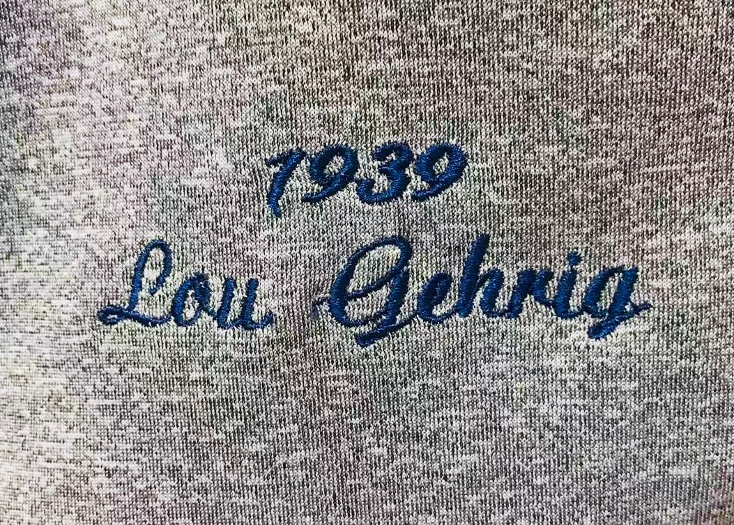 Lou Gehrig 1939 New York Yankees Jersey Mitchell & Ness gray
