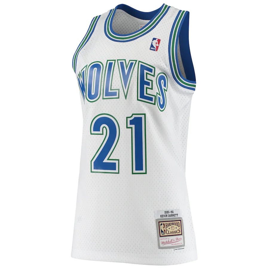 Kevin Garnett Minnesota Timberwolves Mitchell & Ness Jersey white