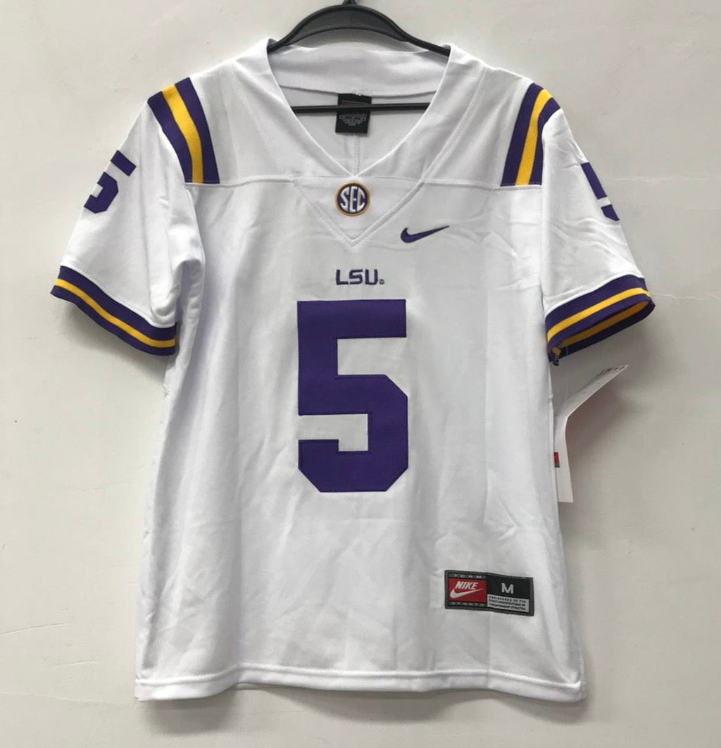 Jayden Daniels LSU Tigers YOUTH Kids Jersey white