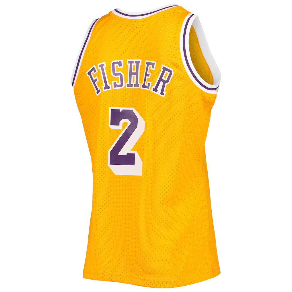 Derek Fisher Los Angeles  Lakers Official NBA Mitchell & Ness Jersey