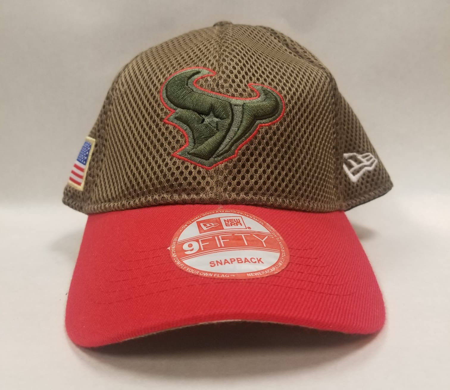 Houston Texans Official NFL New Era Salute to Service Hat adjustable