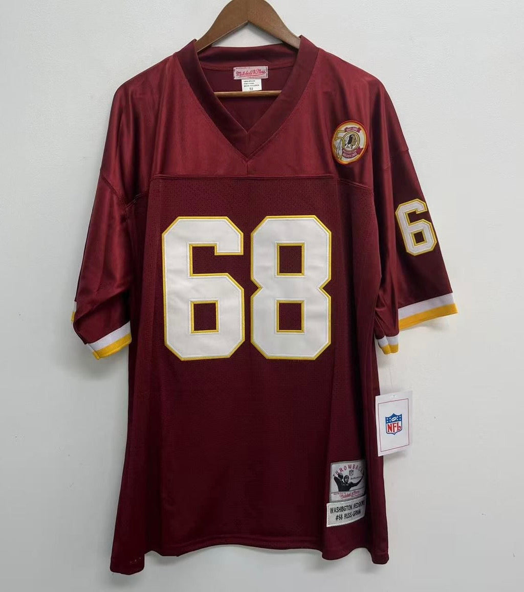 Russ Grimm Washington Redskins Commanders Official  NFL Mitchell & Ness Jersey