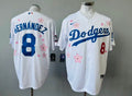 Kike Enrique Hernandez Los Angeles Dodgers Official MLB Jersey Flowers