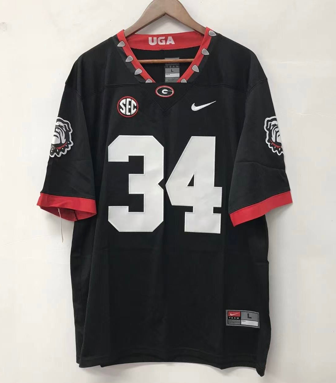 Herschel Walker Georgia Bulldogs Official NCAA jersey black NIKE