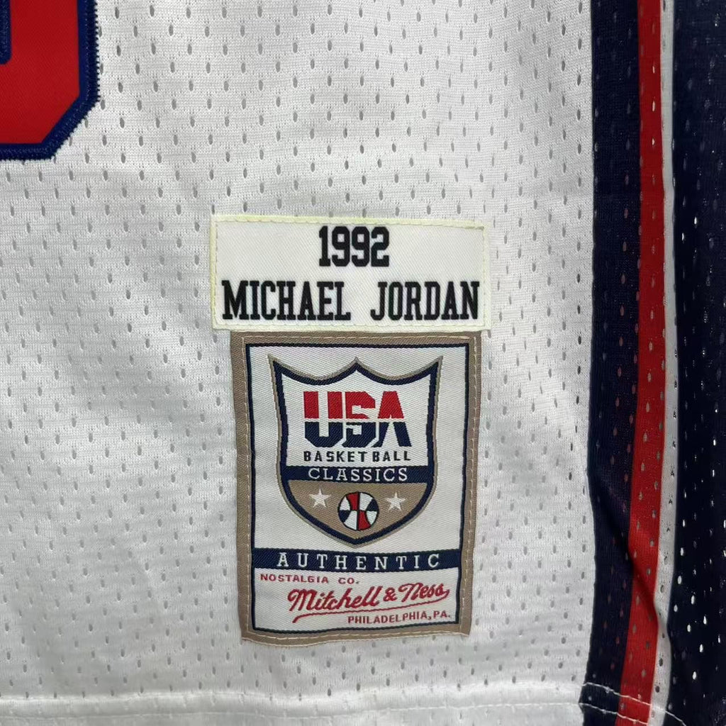 Michael Jordan 1992 USA Dream Team Jersey Mitchell & Ness White