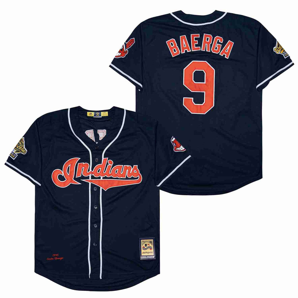 Carlos Baerga Cleveland Indians 1995 World Series Official MLB Jersey Majestic