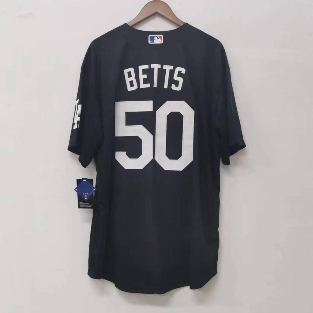 Mookie Betts Los Angeles Dodgers Official MLB Nike Jersey Black