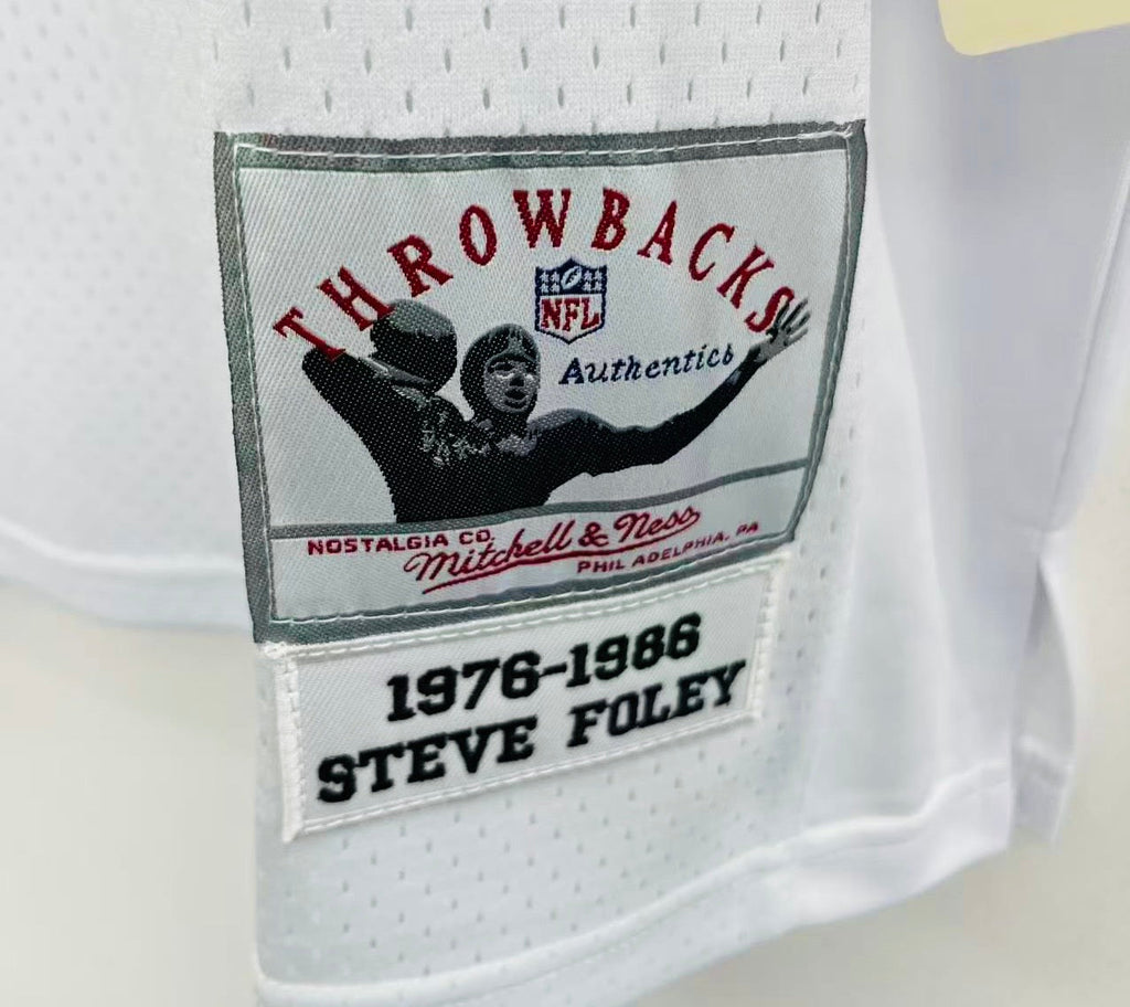 Steve Foley Denver Broncos NFL Mitchell & Ness Jersey white