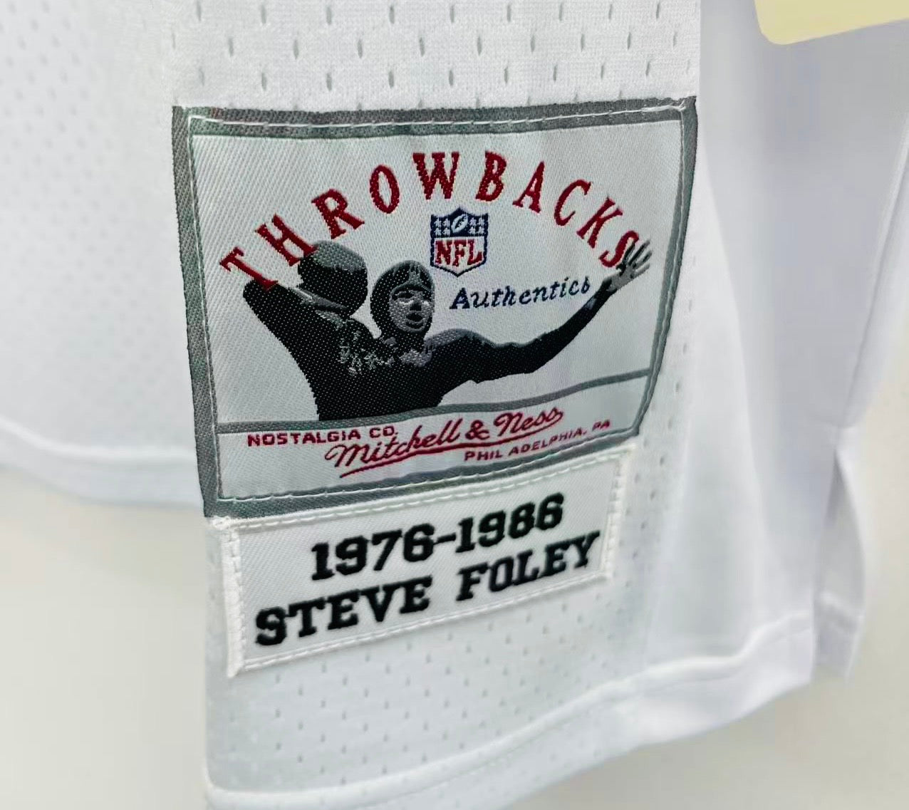 Steve Foley Denver Broncos NFL Mitchell & Ness Jersey white