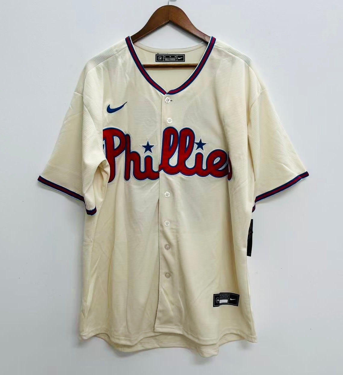 Edmundo Sosa Philadelphia Phillies Official MLB Nike Jersey cream