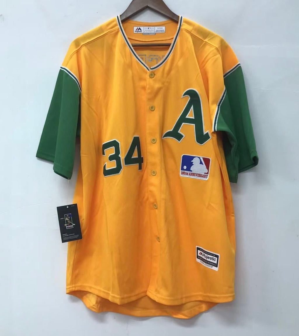 Rollie Fingers Oakland A’s Athletics Official MLB Majestic Jersey