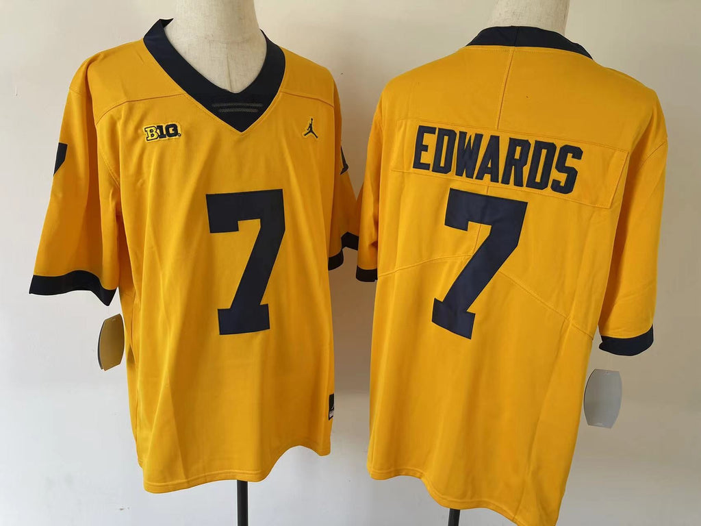 Donovan Edwards Michigan Wolverines Official NCAA Jersey yellow