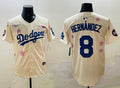 Kike Enrique Hernandez Los Angeles Dodgers Official MLB Jersey Flowers