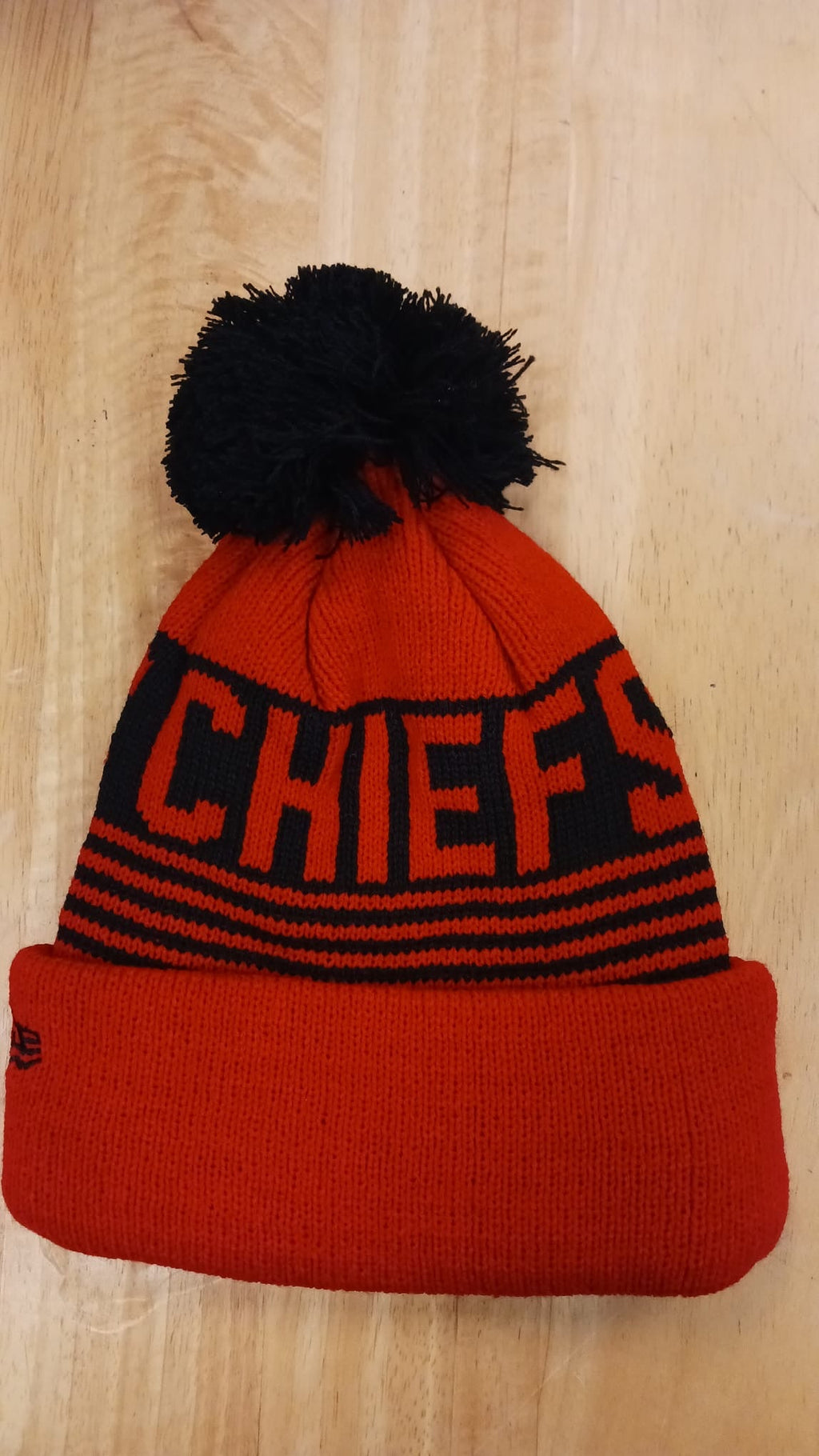 Kansas City Chiefs NFL New Era winter knit Hat with Pom Pom