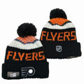 Philadelphia Flyers NHL New Era winter Hat with Pom Pom