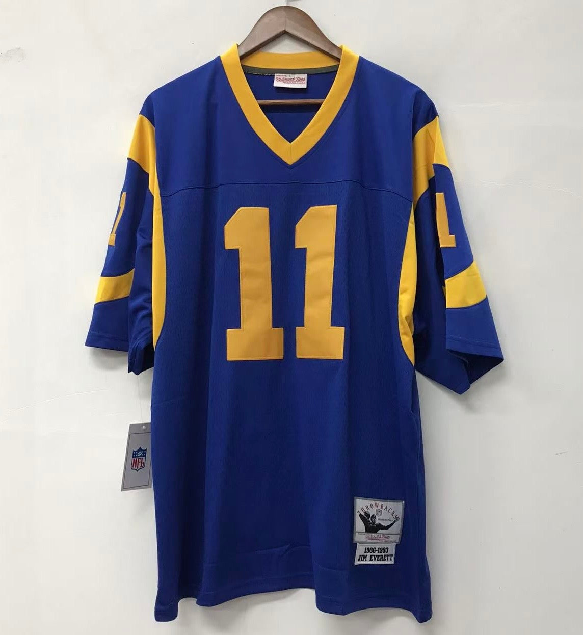 Jim Everett Los Angeles Rams Official NFL Mitchell & Ness Jersey