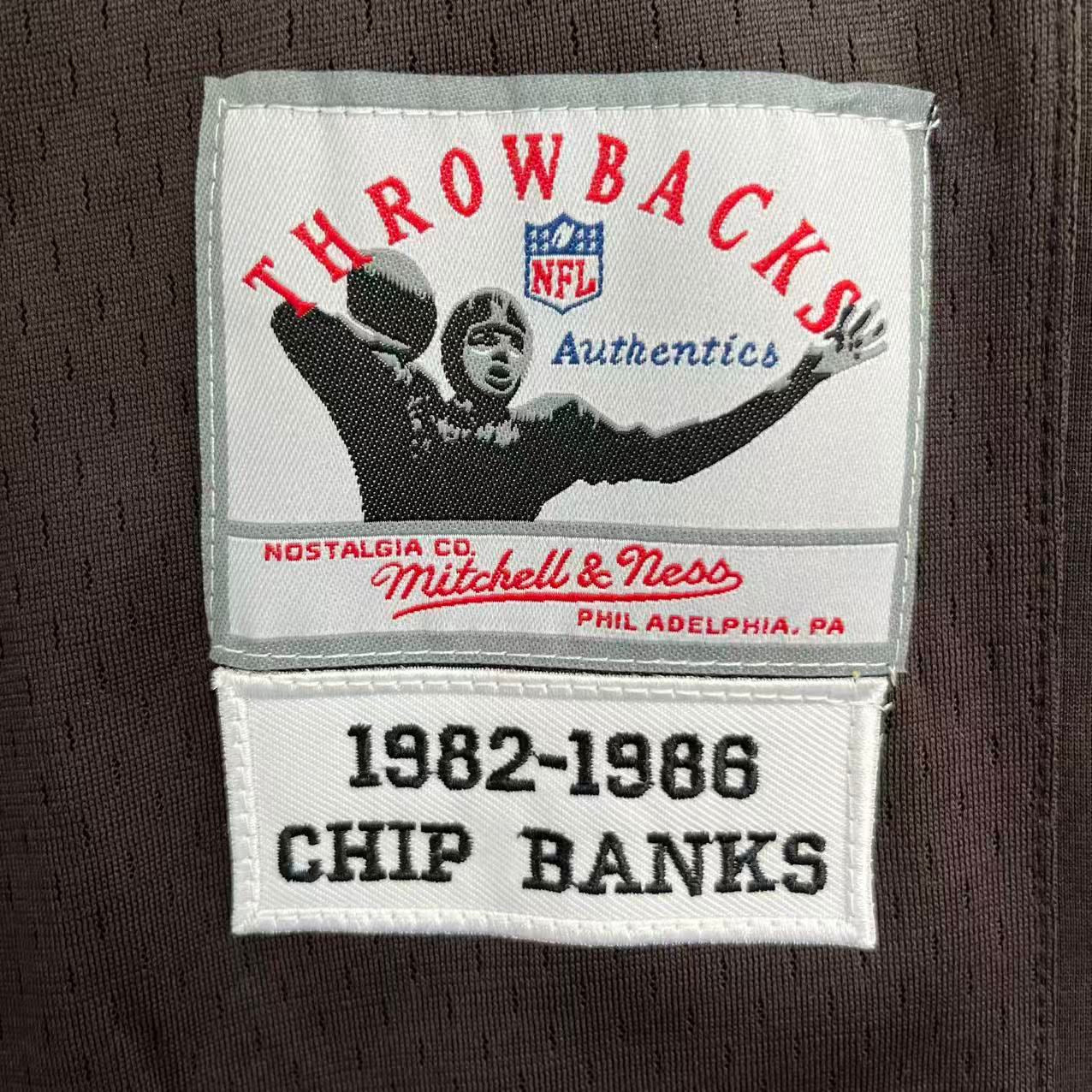 Chip Banks Cleveland Browns Official NFL Mitchell & Ness Jersey
