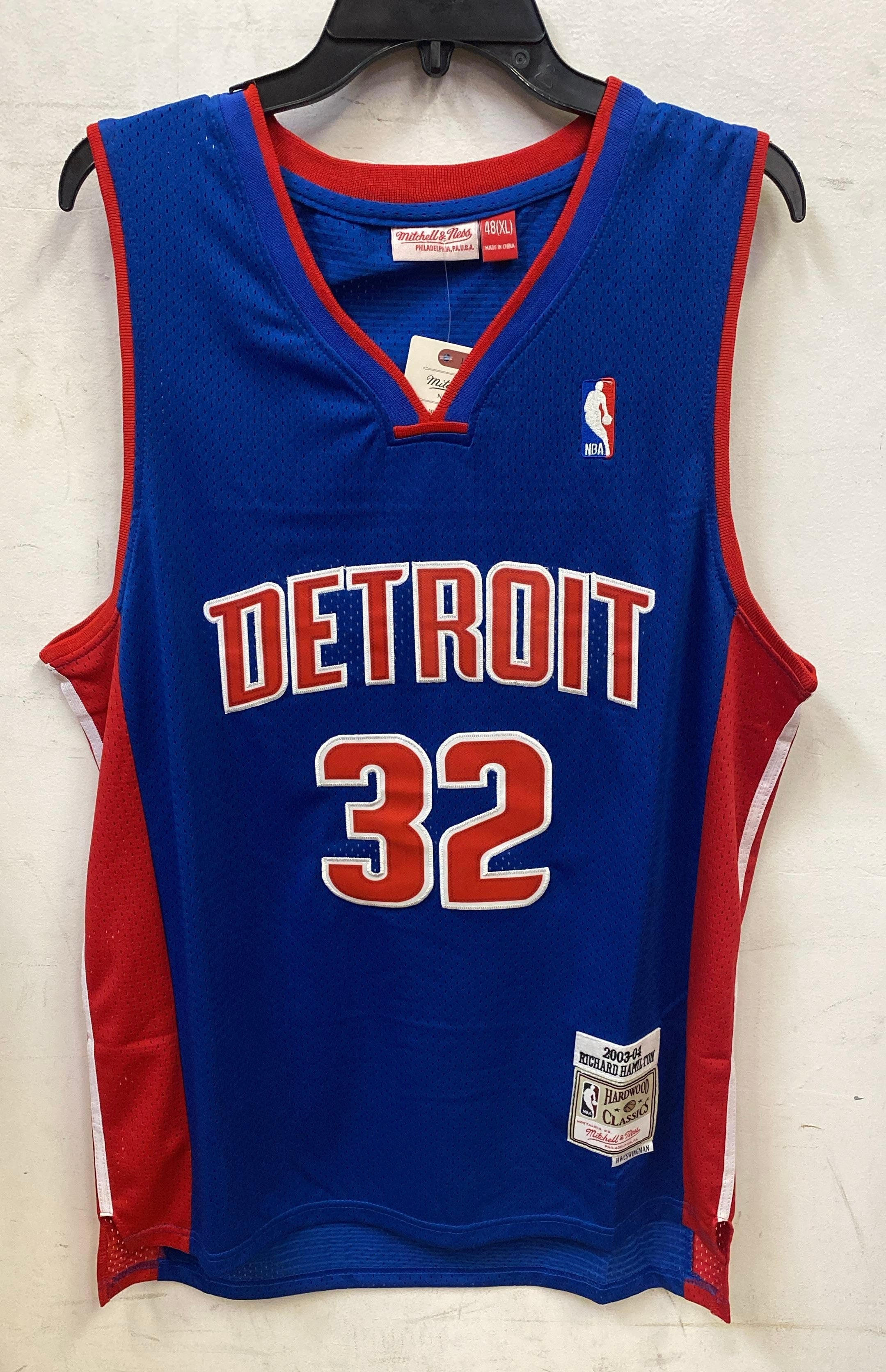 Richard Rip Hamilton 2003-04 Detroit Pistons Official NBA Mitchell & Ness Jersey