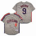 Carlos Baerga Cleveland Indians Official MLB Jersey Majestic gray